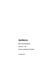 Kontron OptiMation Benutzerhandbuch