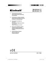 EINHELL BG-CB 2041 T Originalbetriebsanleitung