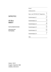 Siemens SIPROTEC I/O-Box 6MD61 Bedienungsanleitung