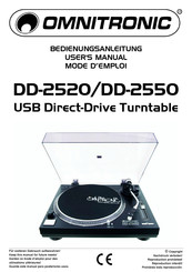 Omnitronic DD-2550 Bedienungsanleitung