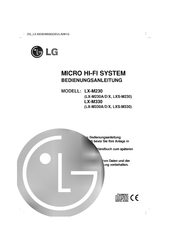 LG LX-M230X Bedienungsanleitung