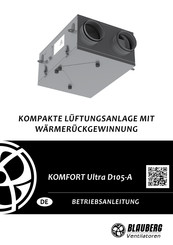 Blauberg Ventilatoren KOMFORT Ultra D105-A Betriebsanleitung