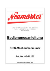 neumarker 05-70252 Bedienungsanleitung