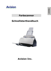Avision AV121B Schnellstart Handbuch