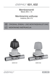Gemü 602 Original Einbau- Und Montageanleitung