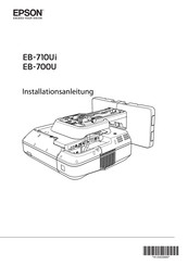 Epson EB 710Ui Installationsanleitung