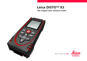 Leica Geosystems DISTO X3 Bedienungsanleitung