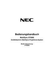NEC MultiSync XT5000 Bedienungshandbuch