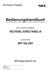 NEC NP-NC1040L-A Bedienungshandbuch