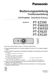 Panasonic PT-EZ590UL Bedienungsanleitung, Funktionsanleitung