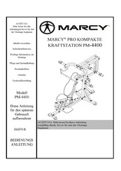 Marcy PRO PM-4400 Anleitung