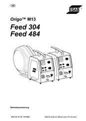 ESAB Origo M13 Feed 304 Betriebsanweisung