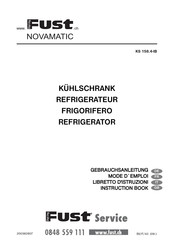 Fust NOVAMATIC KS 158.4-IB Gebrauchsanleitung