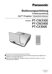 Panasonic PT-CW330E Bedienungsanleitung, Funktionsanleitung