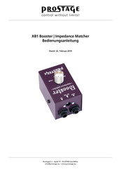 Prostage XB1 Bedienungsanleitung