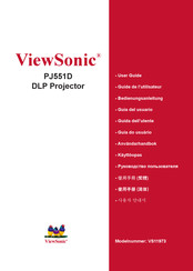 ViewSonic PJ551D Bedienungsanleitung