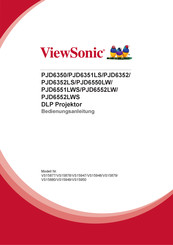ViewSonic PJD6550LW Bedienungsanleitung