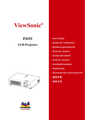 ViewSonic PJ452D Bedienungsanleitung