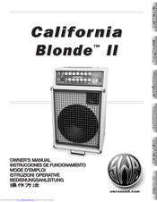 SWR Sound California Blonde II Bedienungsanleitung