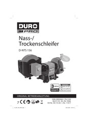 Duro Pro D-NTS 156 Originalbetriebsanleitung