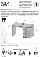 Forte SIRSEY SRSB211 Montageanleitung