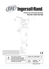 Ingersoll-Rand IR30BS Installationsanleitung