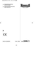 HERKULES 20.225.28 Originalbetriebsanleitung