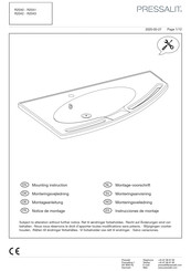 Pressalit R2043 Montageanleitung
