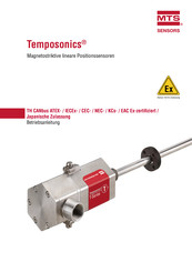 MTS Sensors Temposonics T Serie Betriebsanleitung