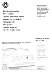 Volkswagen 3C9 071 640 Montageanleitung