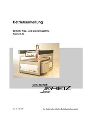 CNC-Step RaptorX-AL Betriebsanleitung