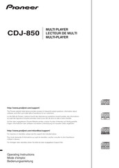 Pioneer CDJ-850 Handbuch