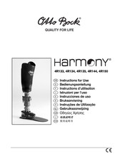 Otto Bock Harmony 4R134 Bedienungsanleitung