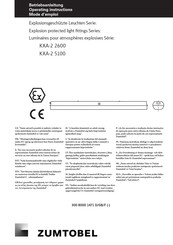 Zumtobel KXA-2 2600 NE-Serie Betriebsanleitung