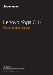 Lenovo Yoga 3 14 Bedienungsanleitung