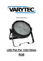 Varytec LED Flat Par 152x10mm RGB Bedienungsanleitung