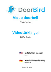 DoorBird D101 Installationsanleitung