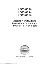 KitchenAid KRCB 6040 Montageanweisung Und Änderung Des Türanschlages