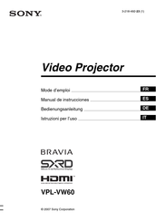 Sony BRAVIA VPL-VW60 Bedienungsanleitung