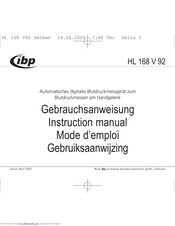 IBP HL 168 V 92 Gebrauchsanweisung