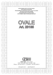 Gessi OVALE 23185 Bedienungsanleitung
