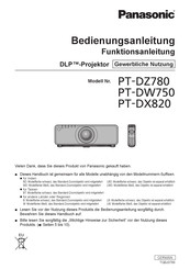Panasonic PT-DZ780WLU Bedienungsanleitung, Funktionsanleitung