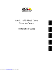 Axis Communications 216FD Installationsanleitung