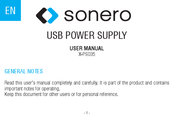 Sonero X-PS035 Benutzerhandbuch