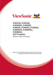 ViewSonic PJD6683ws Bedienungsanleitung