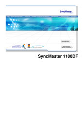 Samsung SyncMaster 1100DF Bedienungsanleitung