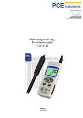 PCE Instruments PCE-313S Bedienungsanleitung