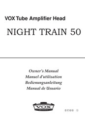 VOX Amplification Night Train 50 Bedienungsanleitung