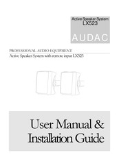 AUDAC LX523W Bedienungs- Und Installationsanleitung