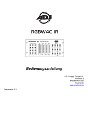 ADJ RGBW4C IR Bedienungsanleitung